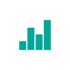 Growth icon vector logo design template flat illustration