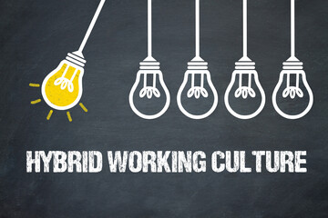 Fototapeta premium Hybrid Working Culture