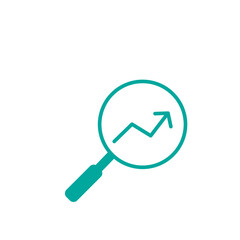 Growth icon vector logo design template flat illustration