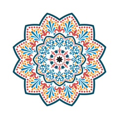 Colorfull mandala ethnic vector decoration