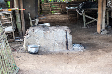 The traditional kiln is made of clay