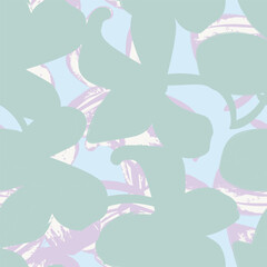 Pastels Tropical Leaf Seamless Pattern Design