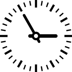 Time and clock icon vector Illustration.