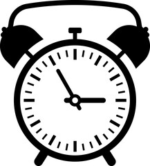Time and clock icon vector Illustration.
