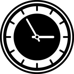 Time and clock icon vector Illustration.