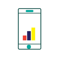 Growth icon vector logo design template flat illustration