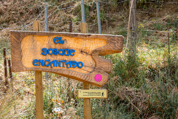 Parauta, Spain. 13 of May 2023.Enchanted forest of Parauta, a hiking tourist attraction in the Ronda mountain range.