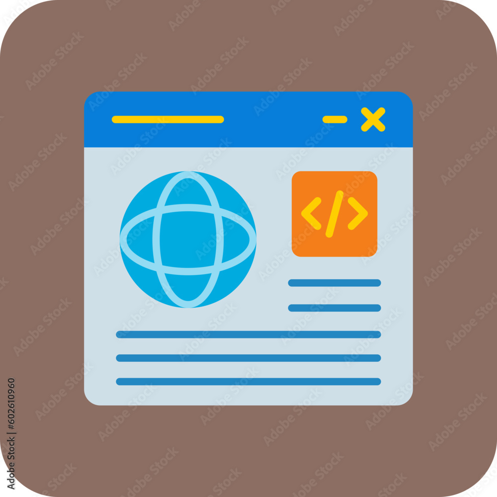 Wall mural website icon