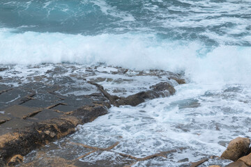 Fototapeta premium Storm water in the mediterranean