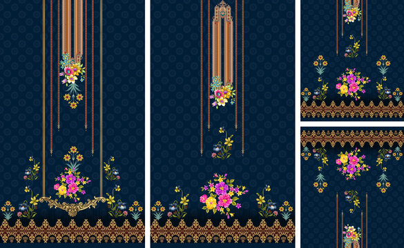 pattern, Kurti , digital, floral,  textile