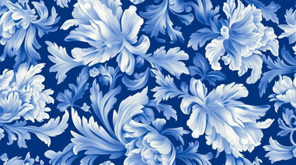 royal blue floral background