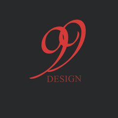 the logo and ico are in the form of the number 99 in maroon color