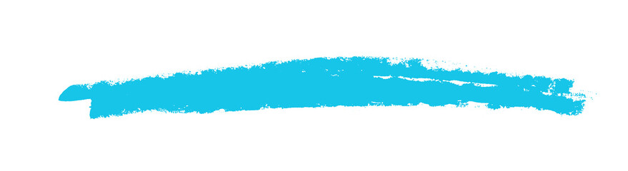 Kreidezeichnung zum Durchstreichen in blau