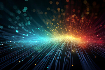 Naklejka premium Fiber optics lights abstract background