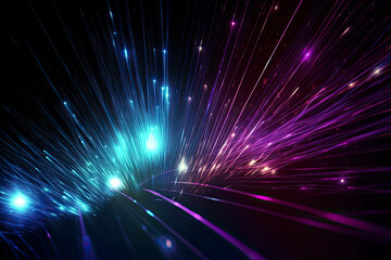 Obraz premium Fiber optics lights abstract background