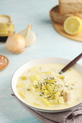 Cullen Skink, traditional fish soup, Scottish cuisine	