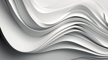 abstract white paper waves background