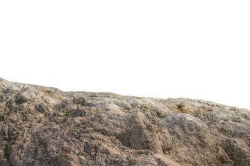 Stone texture in the foreground on a white background.