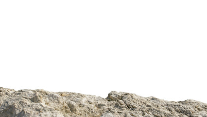 Stone texture in the foreground on a white background.