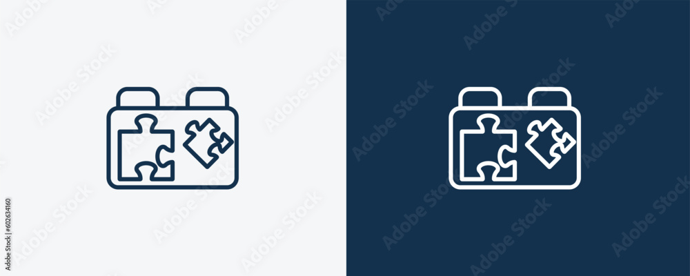 Wall mural plugin icon. outline plugin icon from information technology collection. linear vector isolated on w