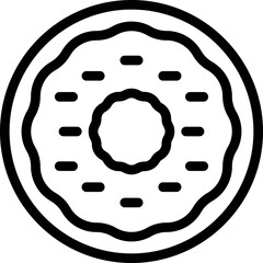 Jewish bakery food icon outline vector. Israel flag. Star religion