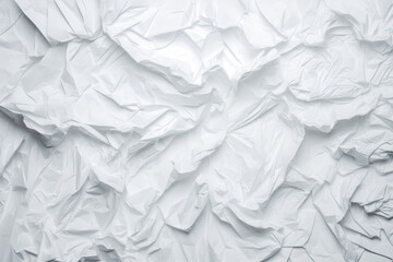 Obraz premium White paper texture background. Crumpled paper texture wallpaper background. Generative AI