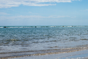 Seascape. Sea and sky. Horizon on the sea