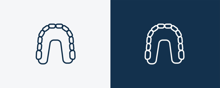 maxilla icon. Outline maxilla icon from dental health collection. Editable maxilla symbol.