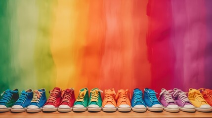 Fototapeta na wymiar colorful shoes
