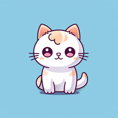 kawaii style cat