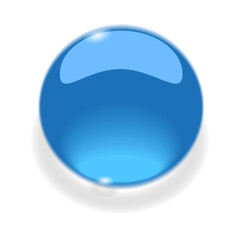 Aqua button with shadow
