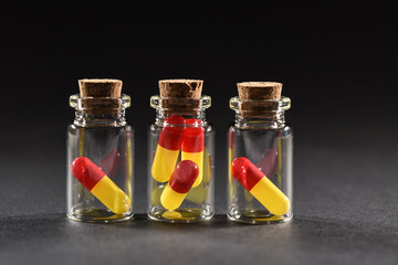 Santé medicament gellule soin medecine pot bouchon liege