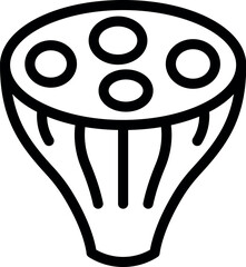 Muscle structure icon outline vector. Arm muscular. Bicep power