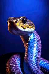Fototapeta premium close up of a snake, ai