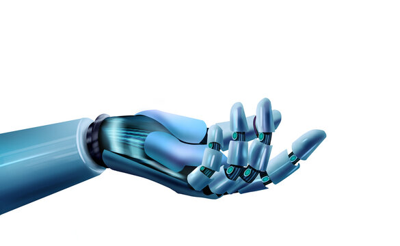 robot drawing AI model 3d illustration 