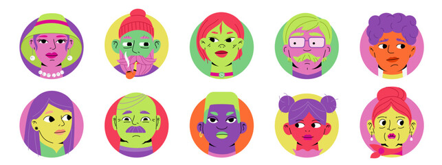 Bright And Funny People Avatars