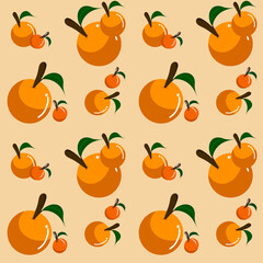 seamless pattern with oranges, background with oranges 