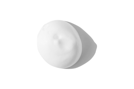A large smear of white foam with no background. PNG