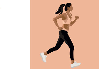 girl running