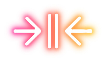 Set of Arrow neon