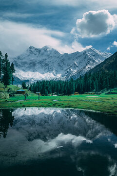 Nanga Parbat Mountain in Asia.  