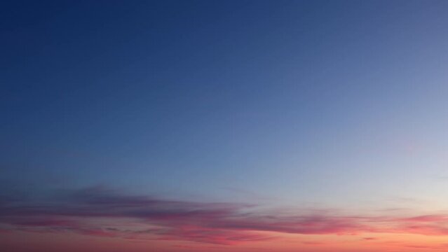 Real time background overlay footage video sunset sky clouds for sky replacement. 4K Prores 10 bit, 30 fps