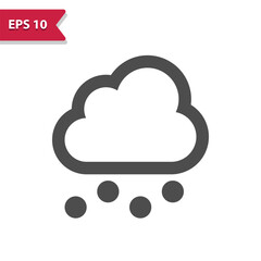 Hail Icon - Hailstorm, Cloud, Hail Storm, Weather, Hailstone