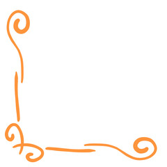 Naklejka premium Oriental Corner Border 