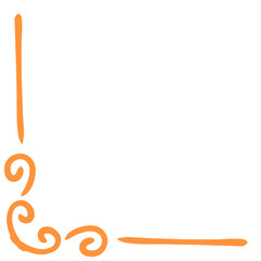 Fototapeta premium Oriental Corner Border 