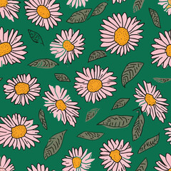 Seamless Colorful Daisy Pattern.

Seamless pattern of daisys in colorful style. Add color to your digital project with our pattern!