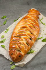 fish and onion pie in the shape of a fish