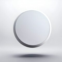 Round Sphere Emblem Mockup for a Glossy Company Brand