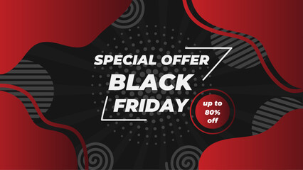 Black friday super sale with awesome black friday text