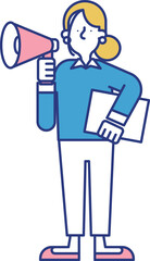 技術営業の職種で働く女性